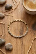 Xupıng Jewelry 316 Stainless Steel Bileklik - Sarı Renk | Kadın Takı görsel 3