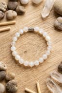 Ay Taşı Doğal Taş Bileklik 8mm - Huzur, Denge, Sakinlik - Esnek Tasarım, Unisex Takı görsel 4